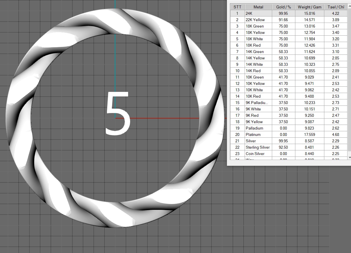 Cuban Chain Ring Wide 8mm 3D print model_18
