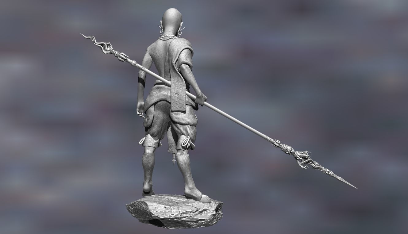 RED BOY-BLACK MYTH WUKONG STL 3D PRINT 3D print model_4