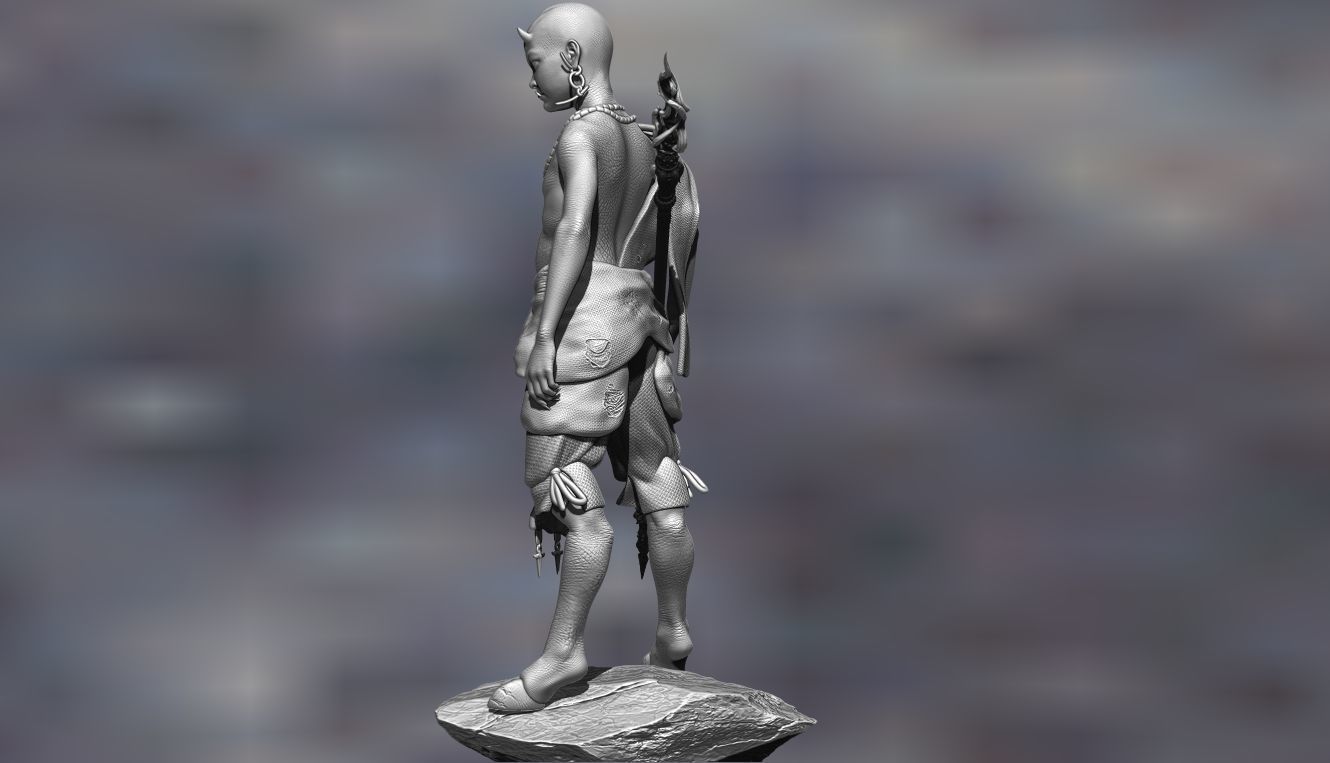 RED BOY-BLACK MYTH WUKONG STL 3D PRINT 3D print model_2