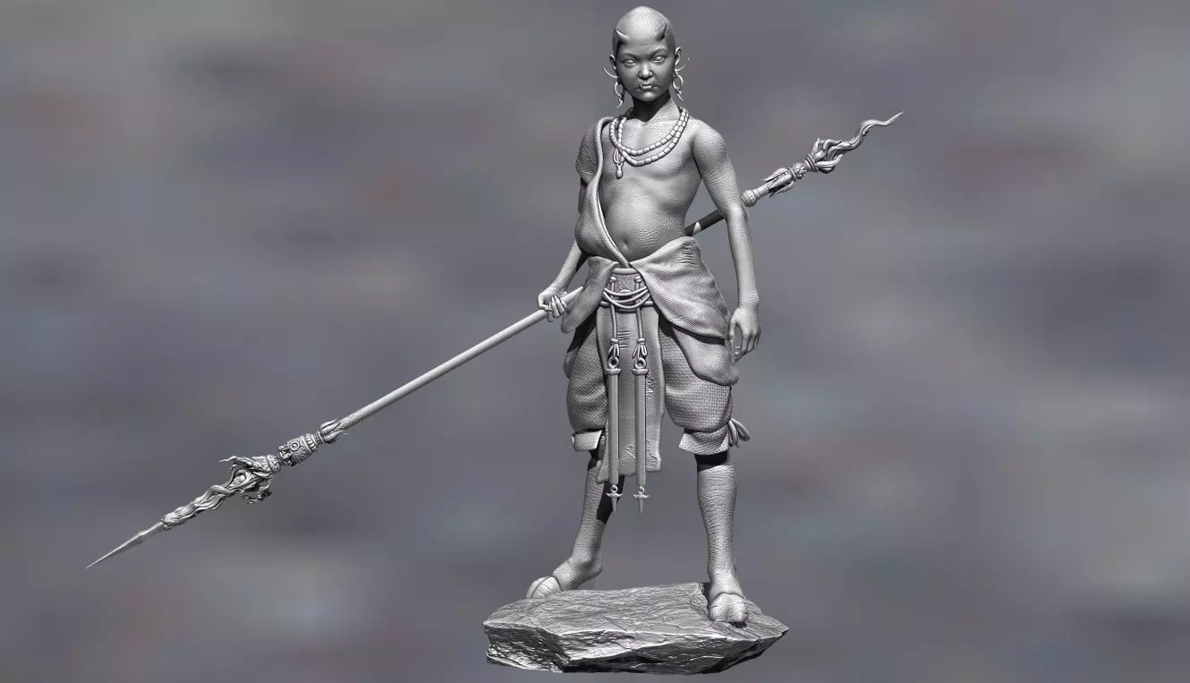 RED BOY-BLACK MYTH WUKONG STL 3D PRINT 3D print model_0