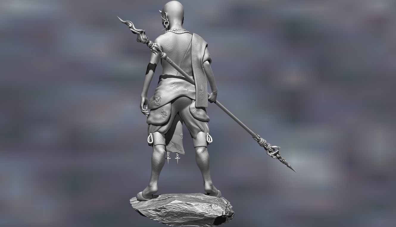 RED BOY-BLACK MYTH WUKONG STL 3D PRINT 3D print model_3