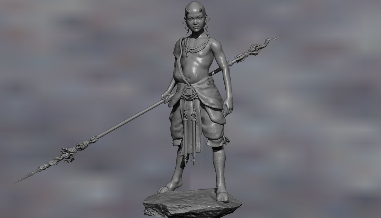 RED BOY-BLACK MYTH WUKONG STL 3D PRINT 3D print model_8