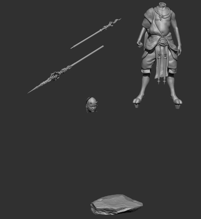 RED BOY-BLACK MYTH WUKONG STL 3D PRINT 3D print model_9