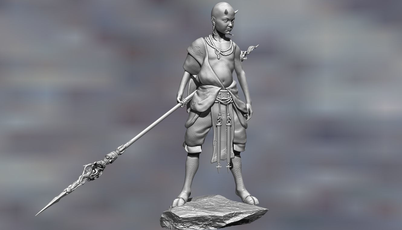 RED BOY-BLACK MYTH WUKONG STL 3D PRINT 3D print model_6