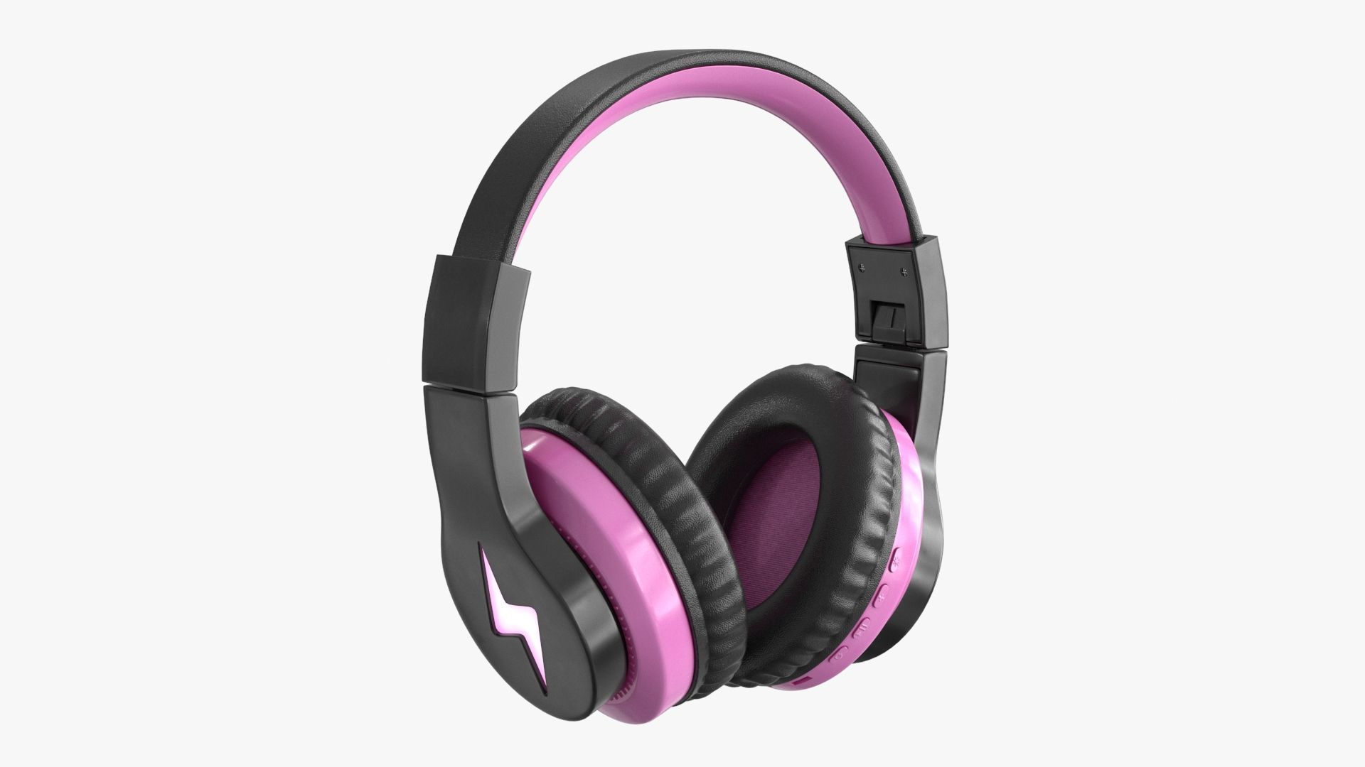 Headphones 4 colors 2 poses Low-poly 3D model_3