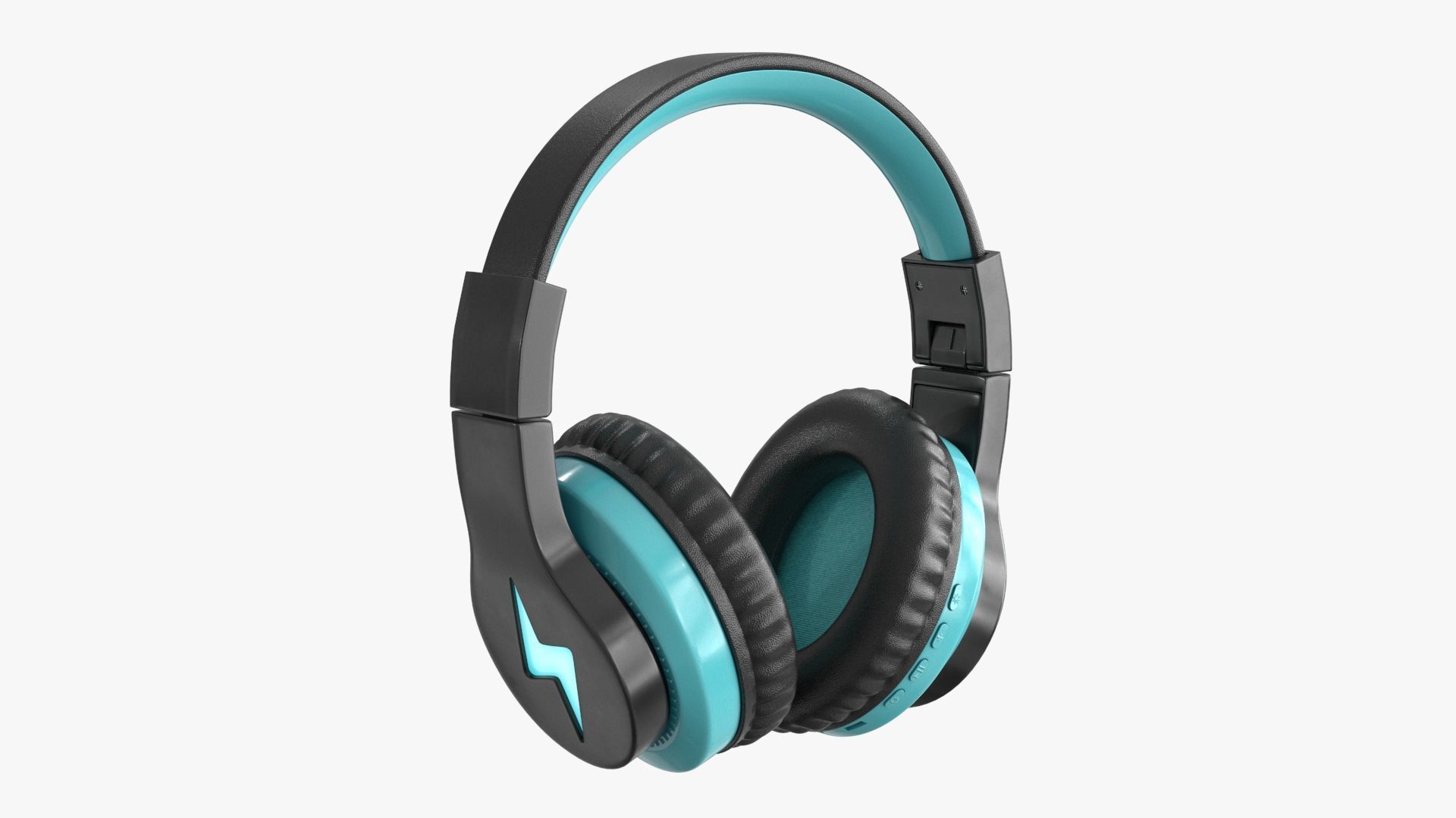 Headphones 4 colors 2 poses Low-poly 3D model_2