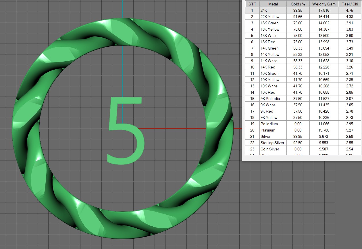 Cuban Chain Ring Wide 9mm 3D print model_18