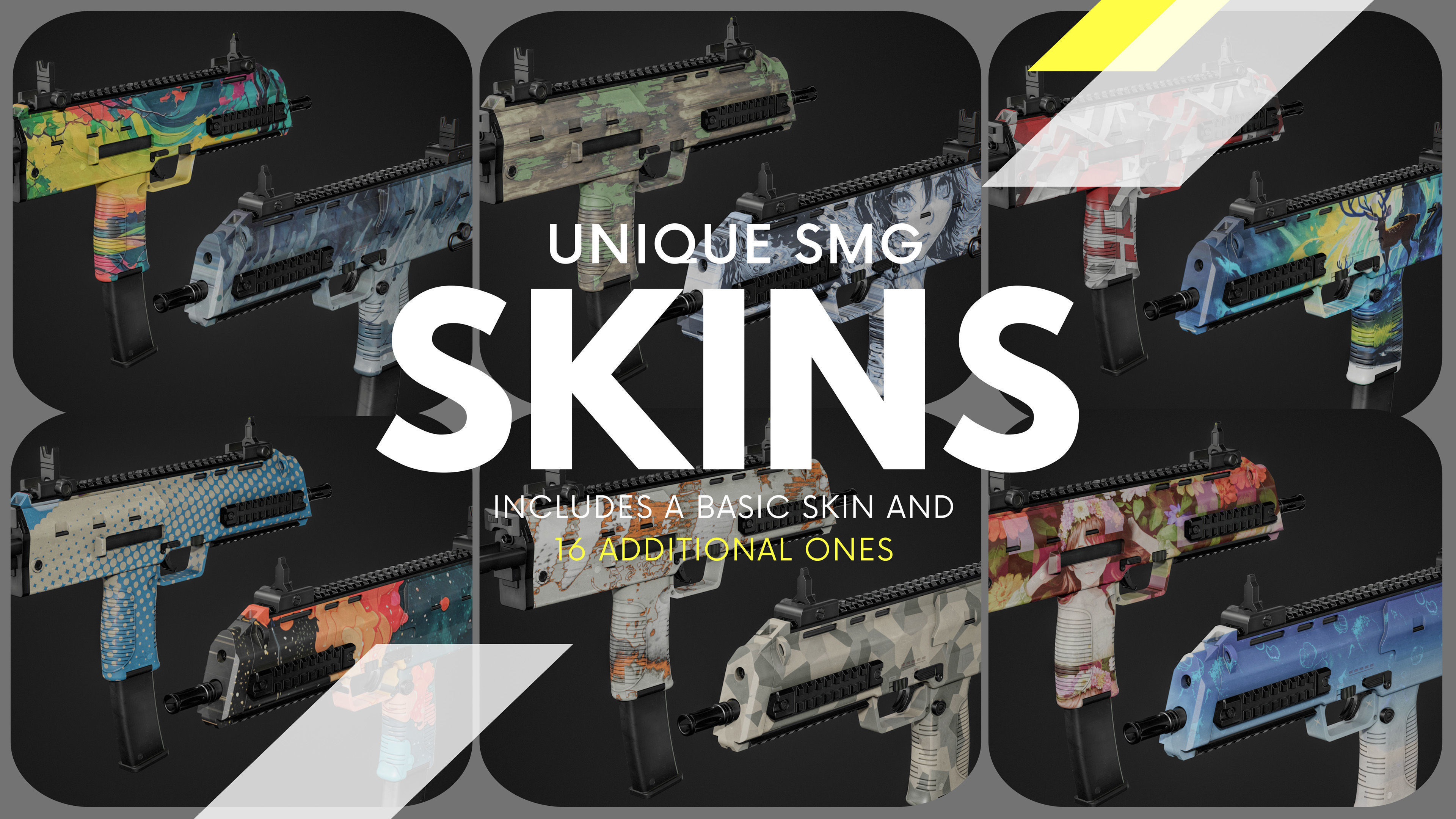 MP7 FPS Animation Low-poly 3D model_4