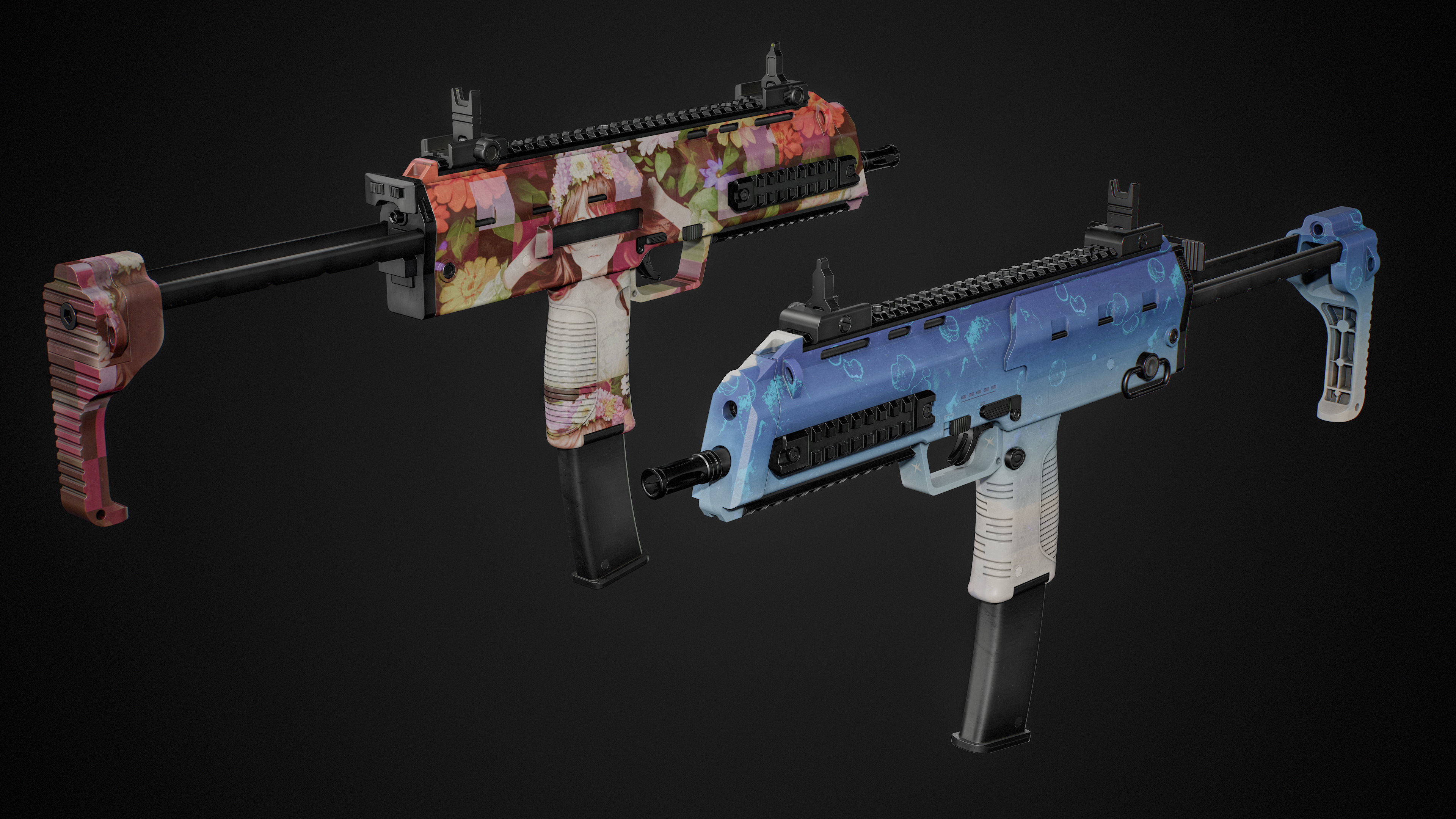 MP7 FPS Animation Low-poly 3D model_13