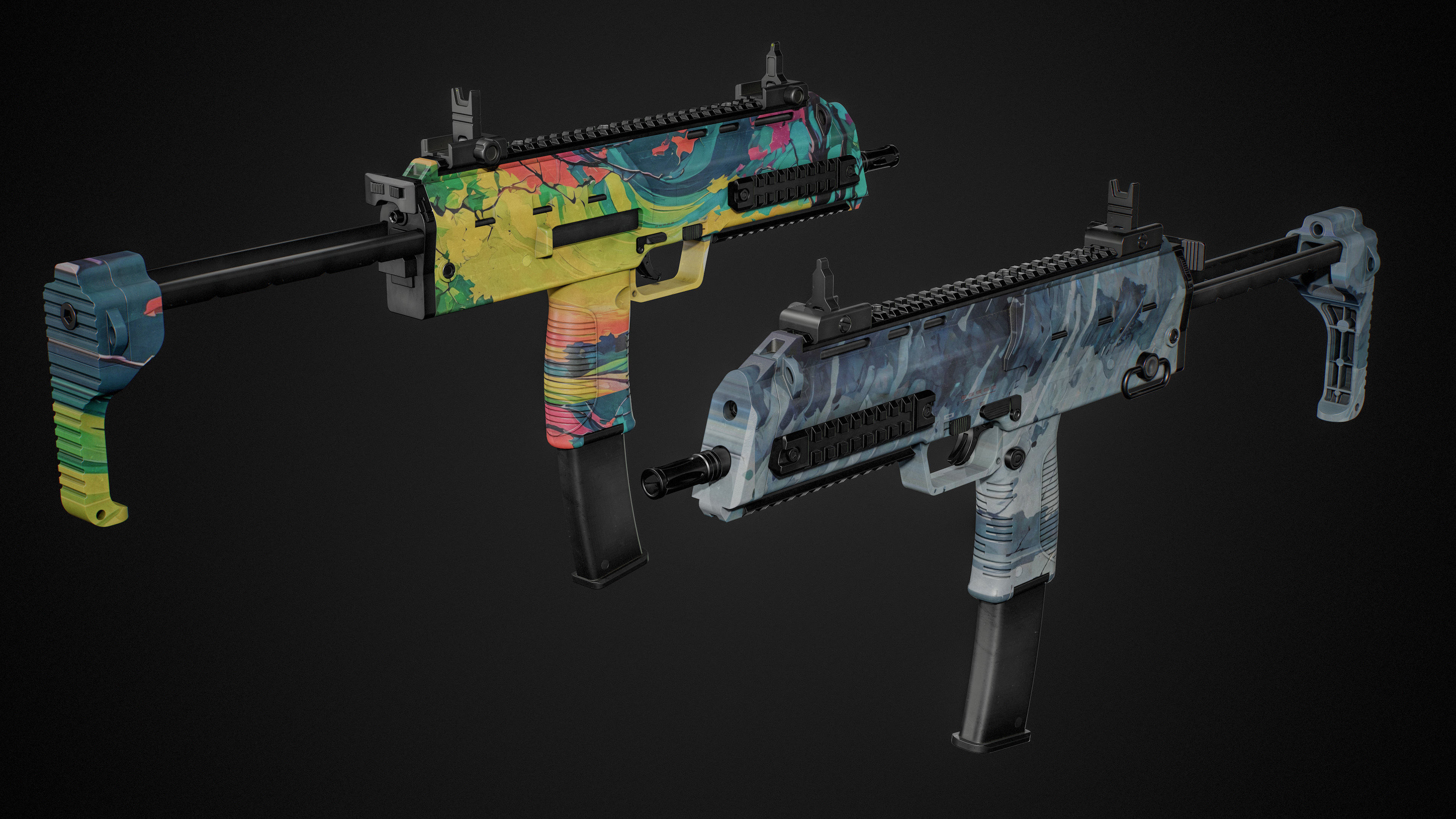 MP7 FPS Animation Low-poly 3D model_18