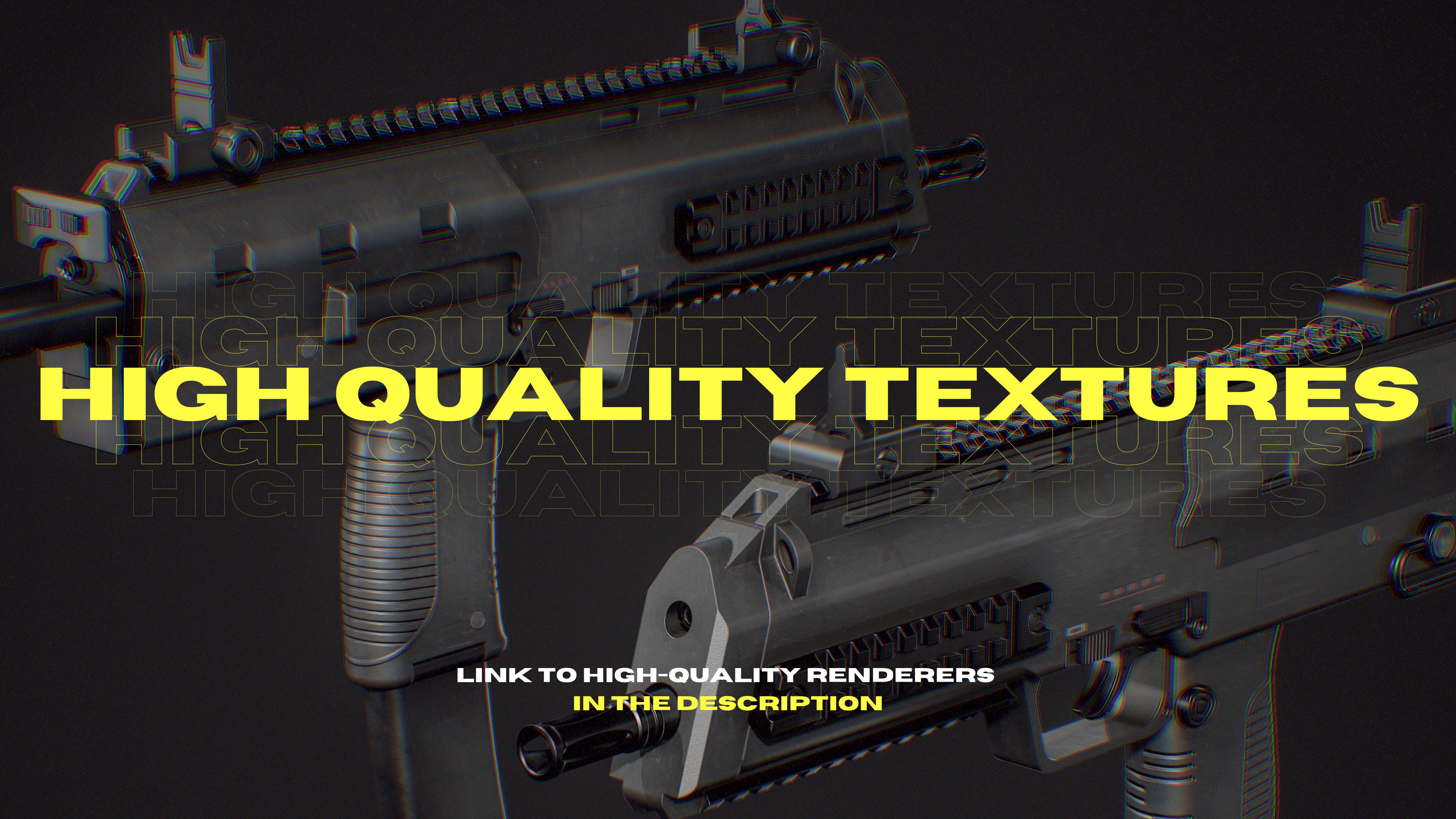 MP7 FPS Animation Low-poly 3D model_2