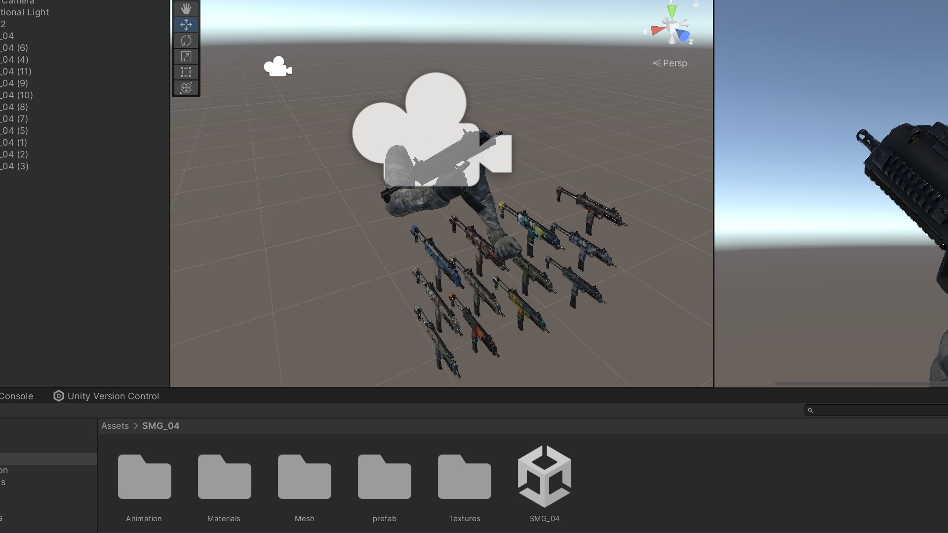 MP7 FPS Animation Low-poly 3D model_10