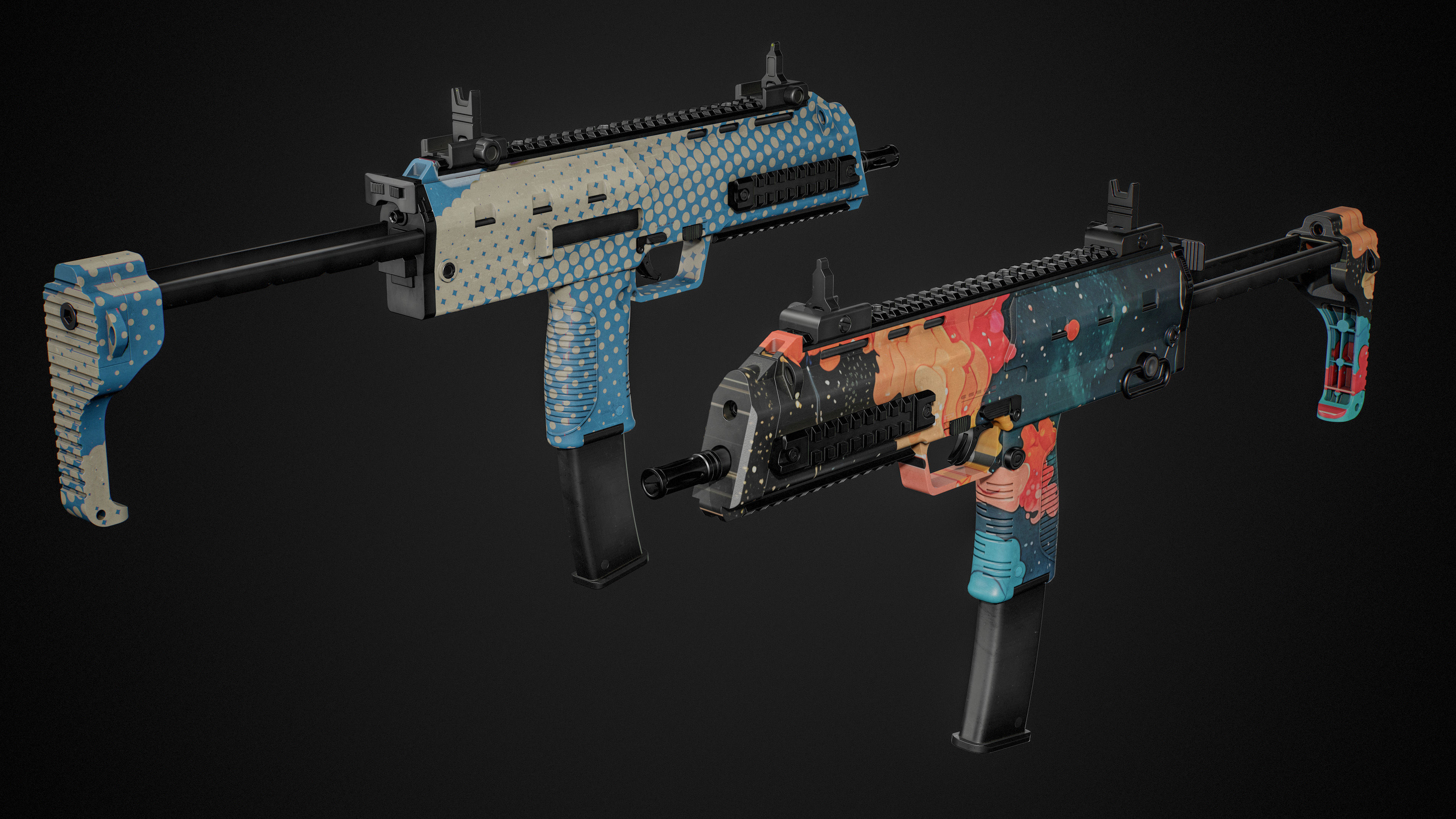 MP7 FPS Animation Low-poly 3D model_17