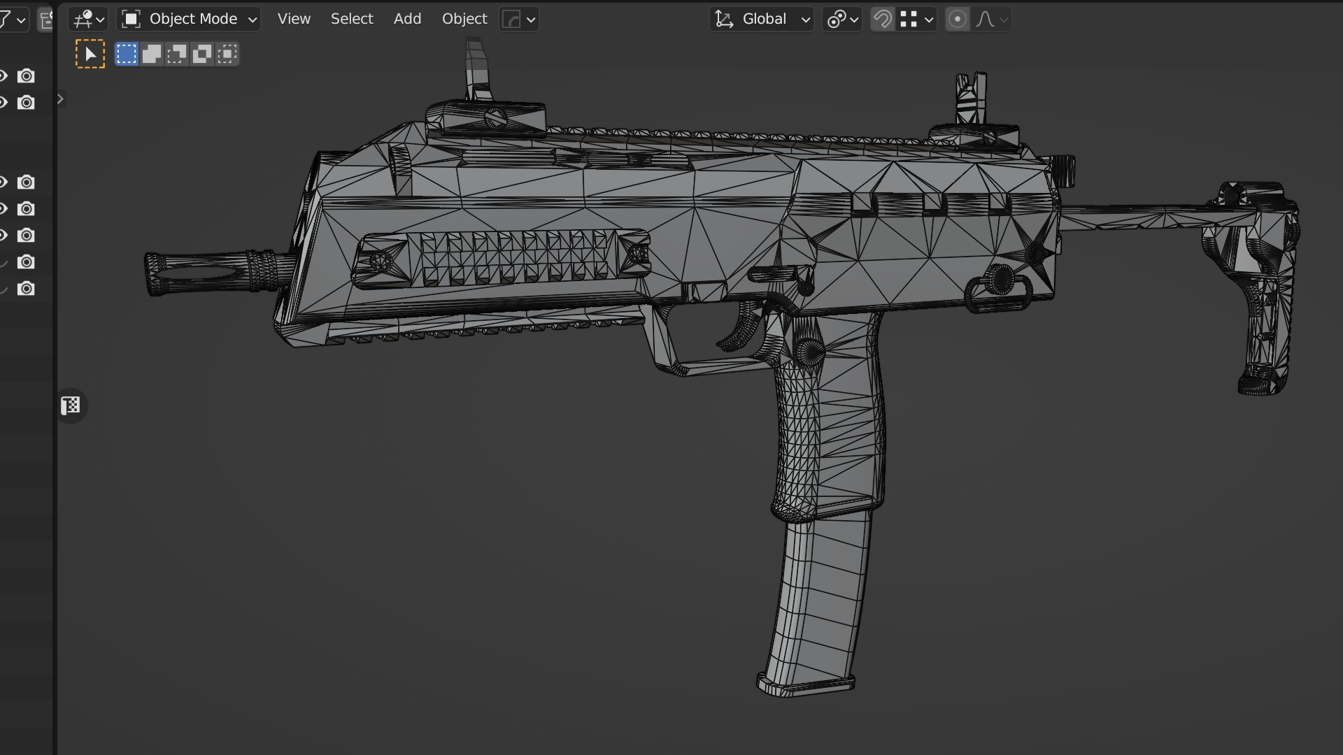 MP7 FPS Animation Low-poly 3D model_8