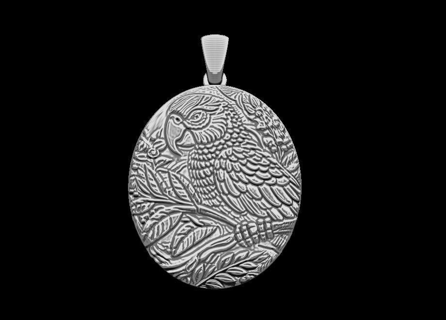 Parrot Pendant 3D print model_2
