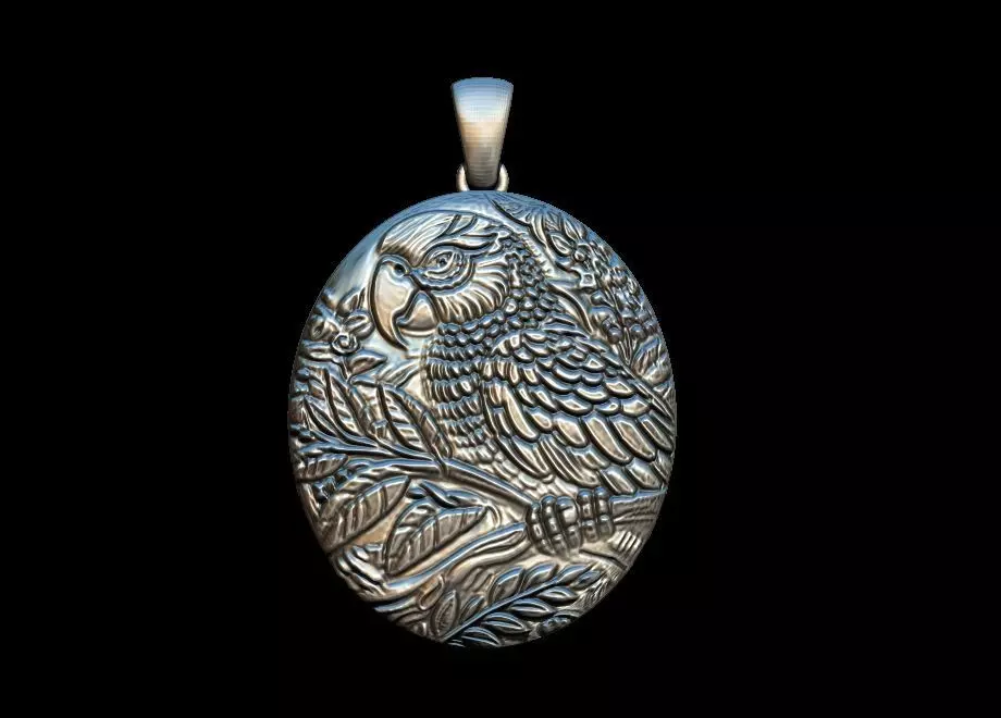 Parrot Pendant 3D print model_0
