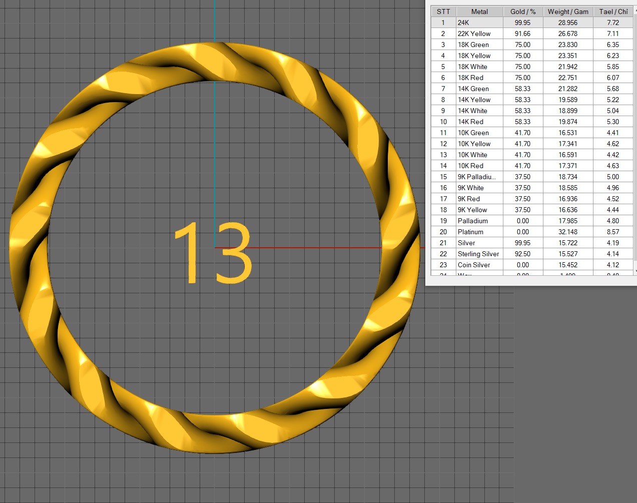 Cuban Chain Ring Wide 10mm 3D print model_20