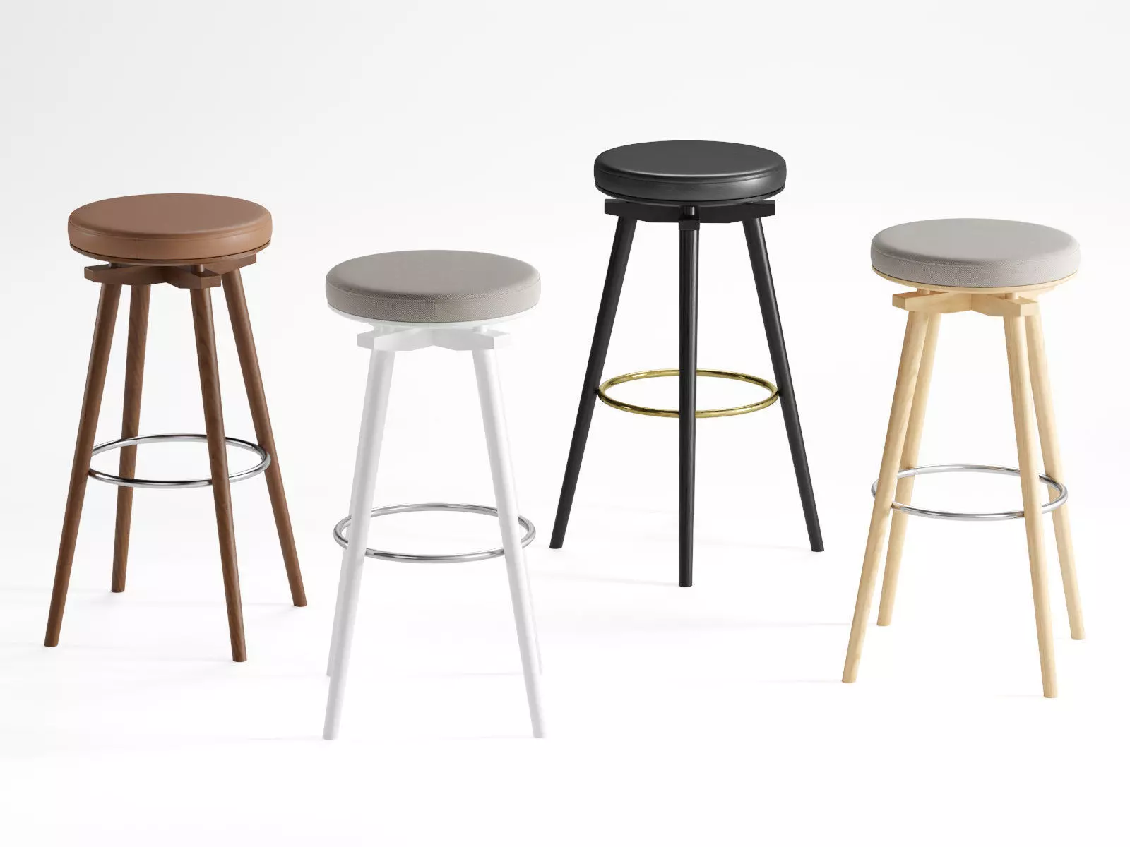 Bar Stool CC Ballerino 3D model_0