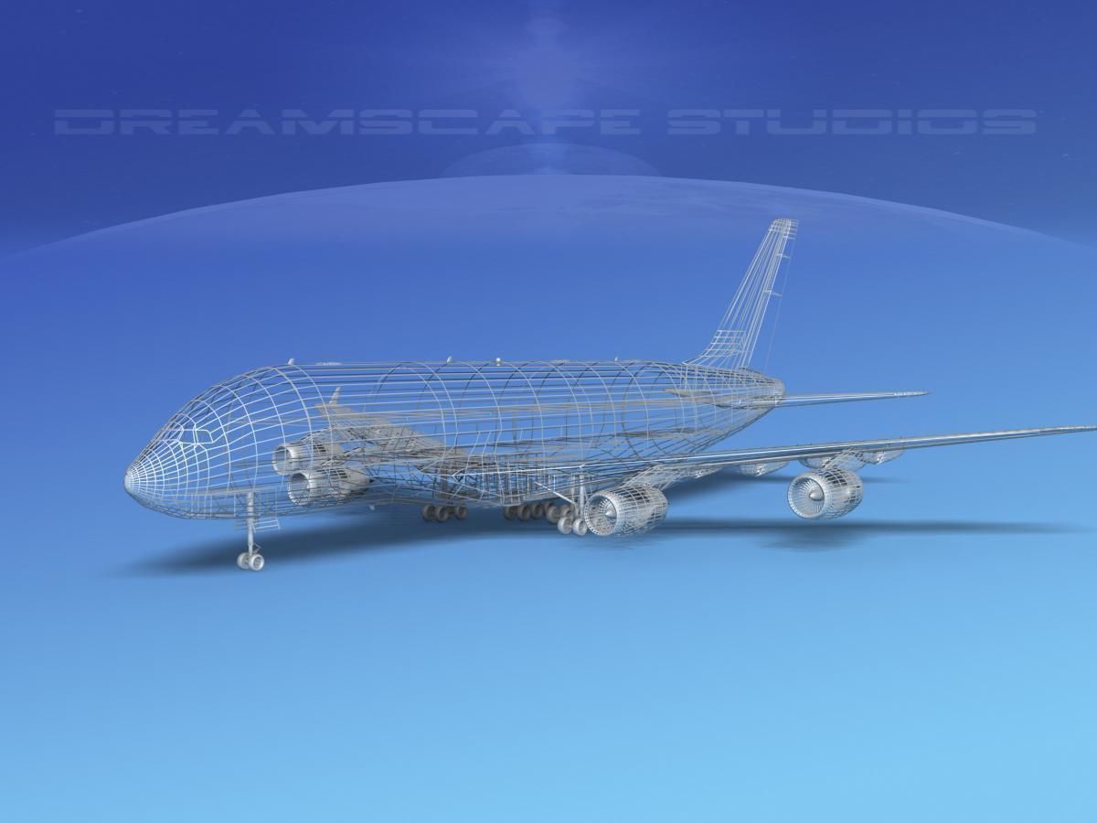 Airbus A380-800 Singapore Airlines 3D model_13