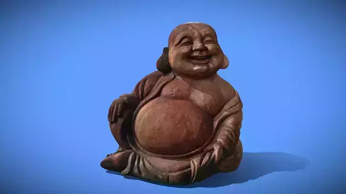 Wooden Buddha 3D scan
