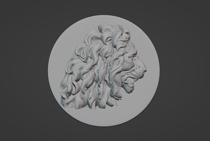 Lion pendant 3D print model 3D print model