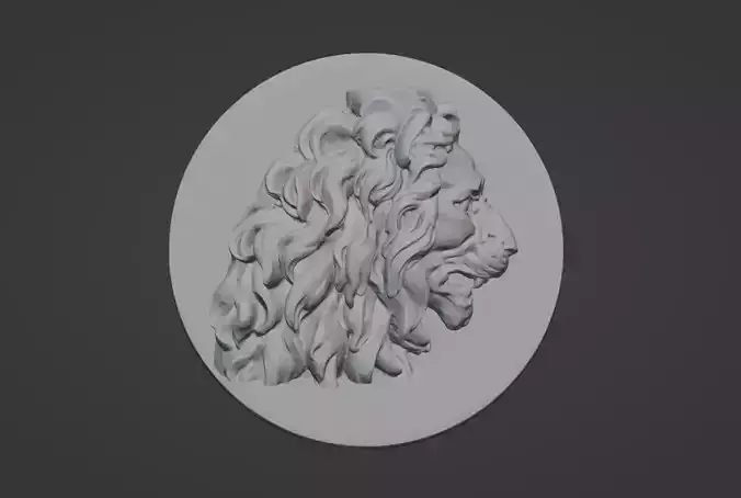 Lion pendant 3D print model