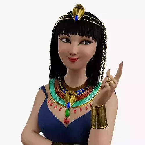 Semi-Realistic Egyptian Queen ISABEL With Rig