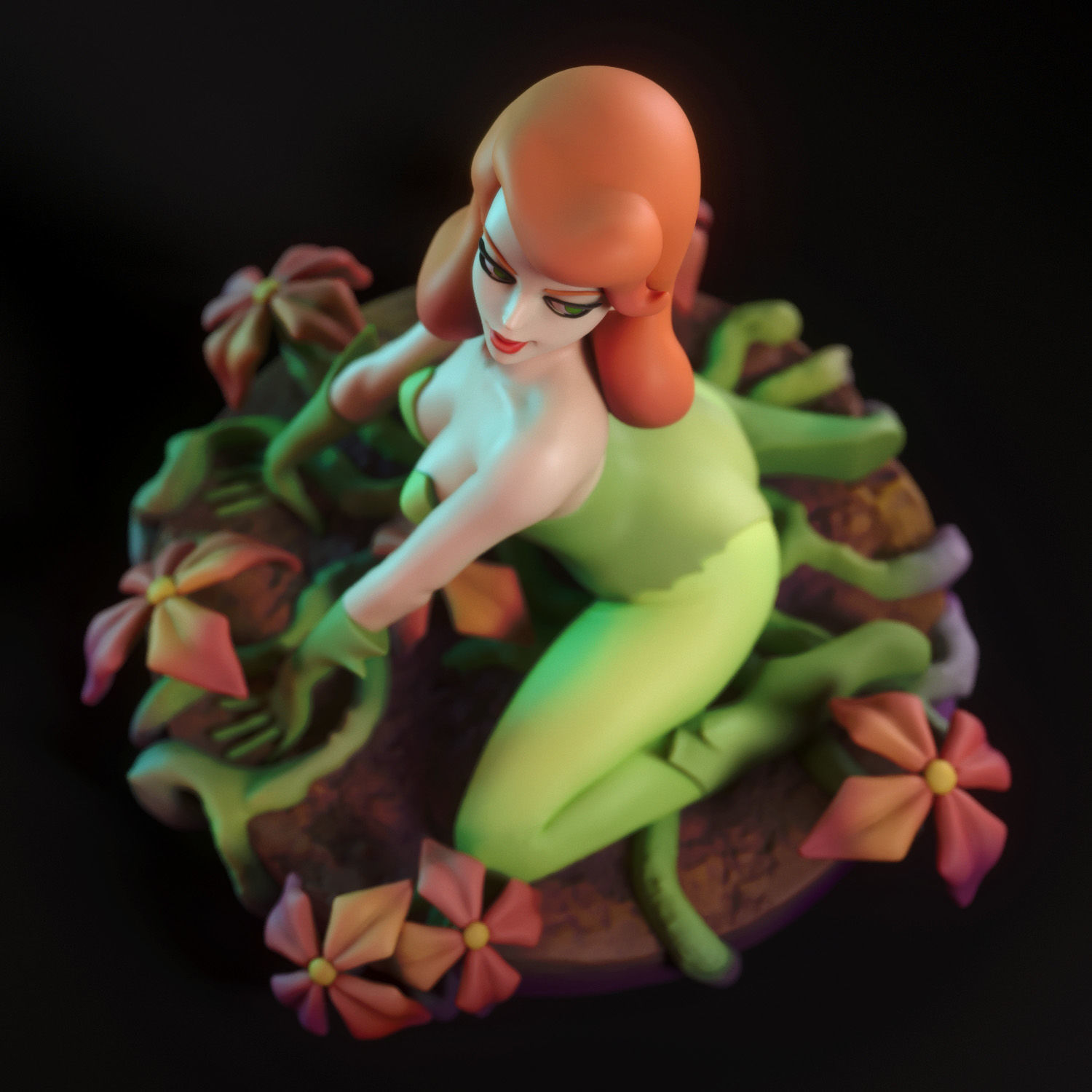 Poison Ivy from Batman the Animated Series 3D print model_4