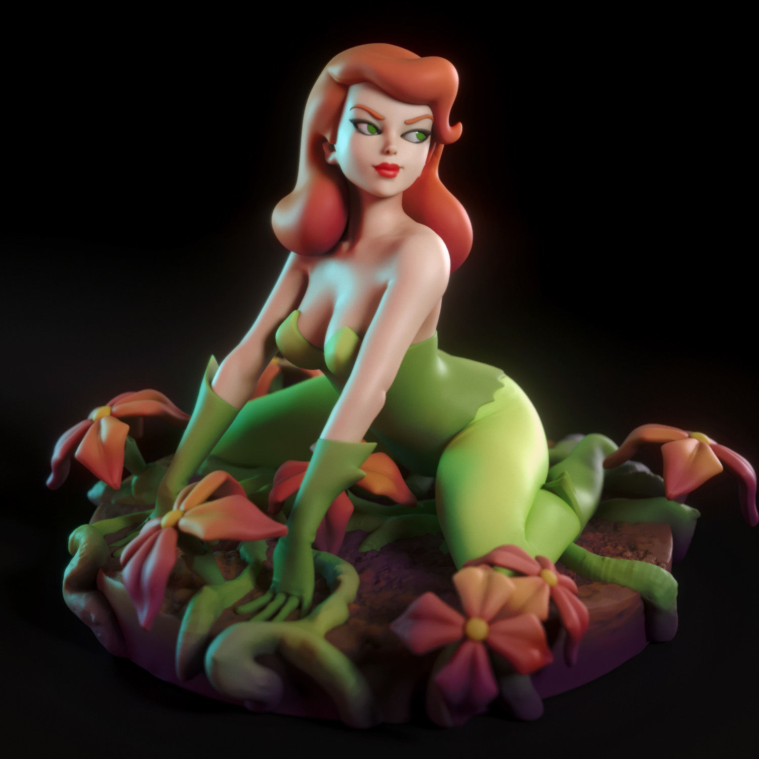 Poison Ivy from Batman the Animated Series 3D print model_1