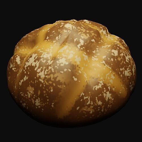 Scored Bread Free 3D model