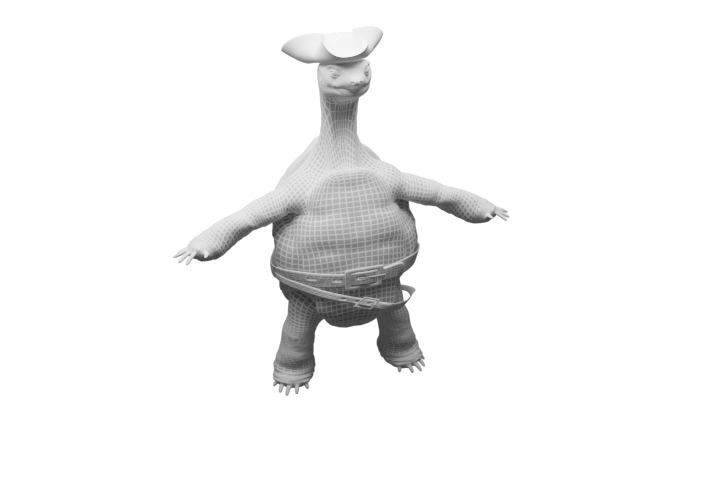 Captain Turtle 3D model_5