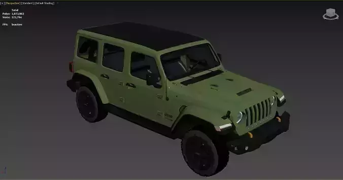 3D model of a Jeep Wrangler