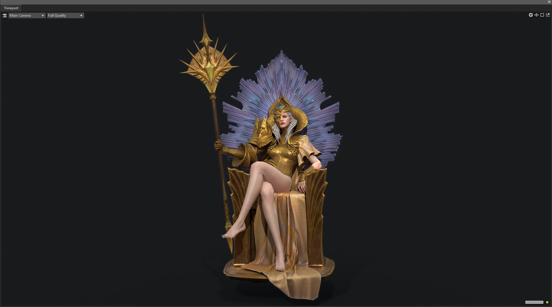 queen 3D model_2
