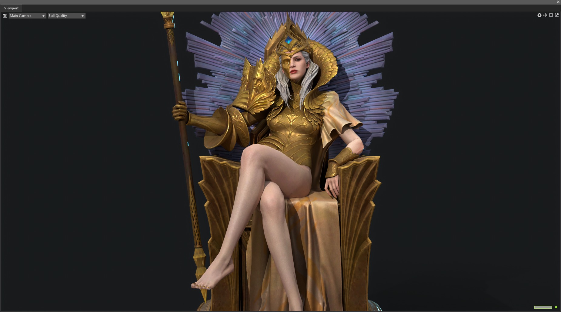 queen 3D model_8