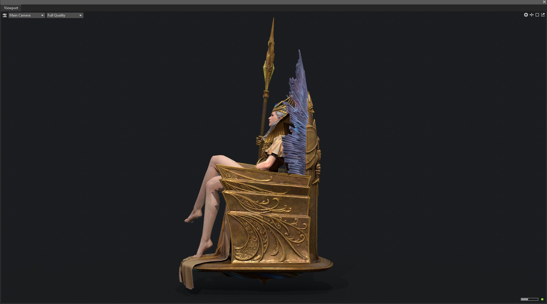 queen 3D model_4
