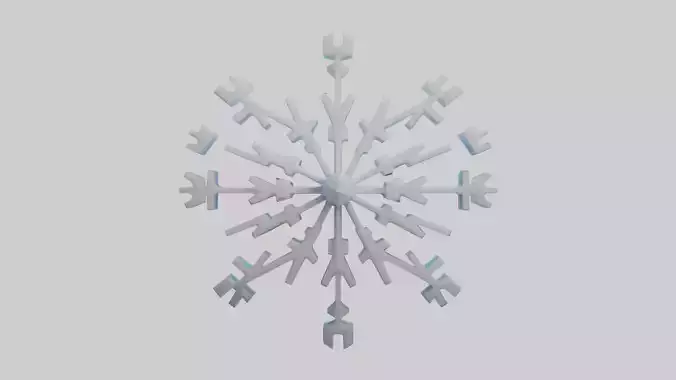 Voxel Snowflake  