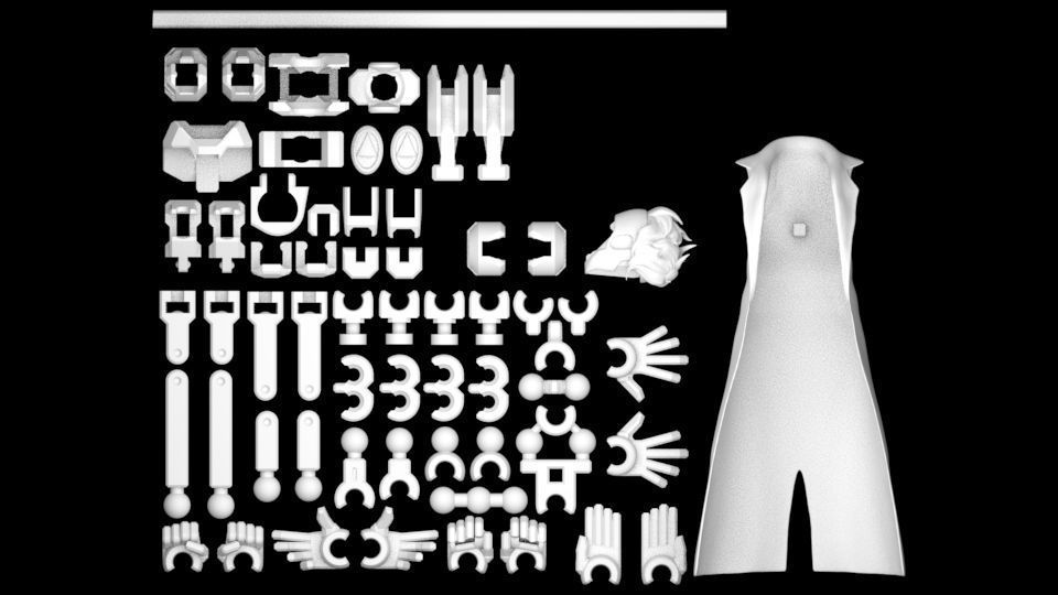 DUMMY FIGURE  X-MEN GAMBIT 3D print model_4