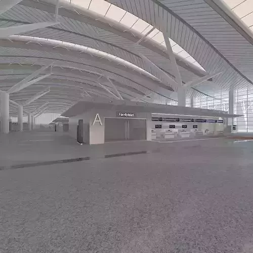 Airport hall