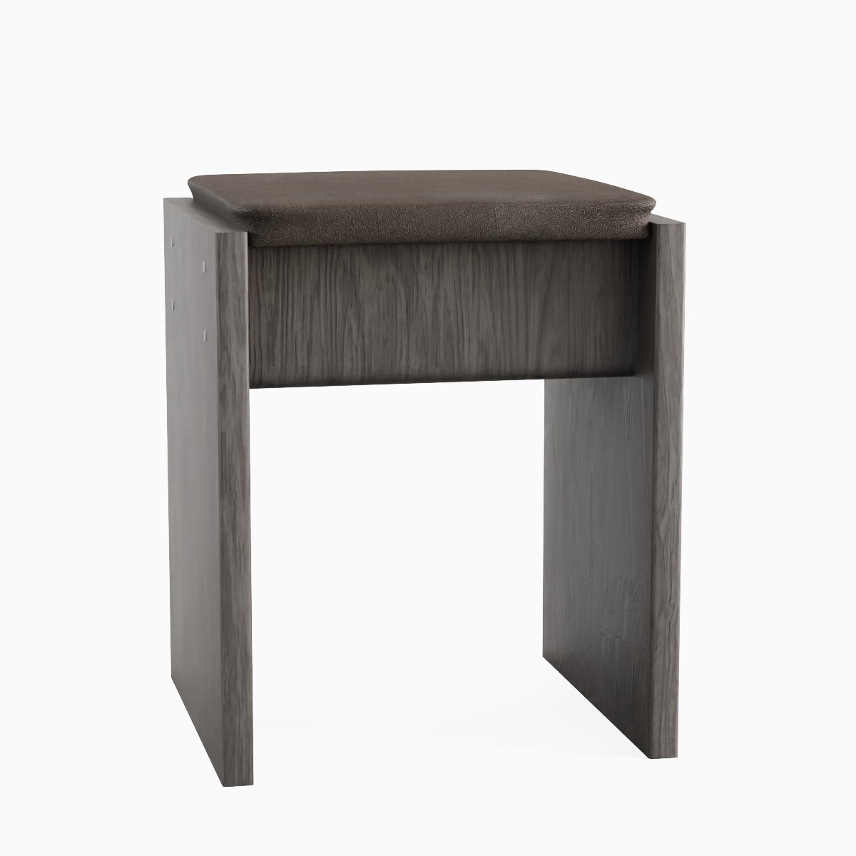 Wooden Stool 05 3D model_1