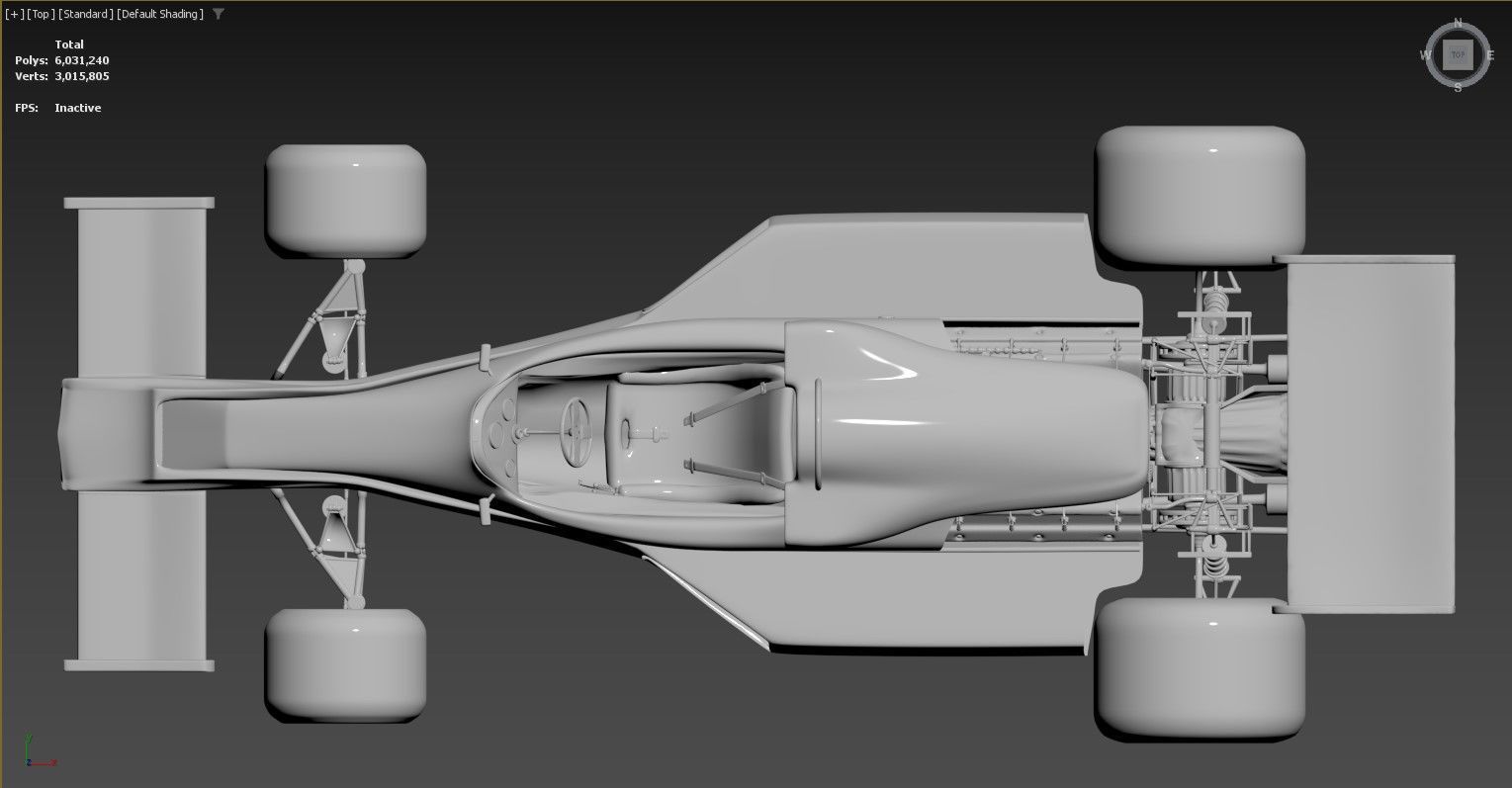 3D model of a Formula 1 race car 3D model_2