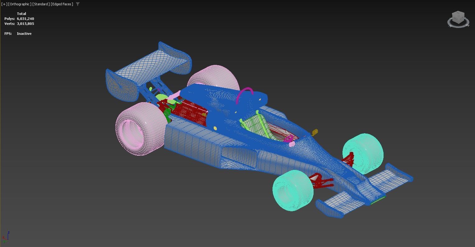 3D model of a Formula 1 race car 3D model_1
