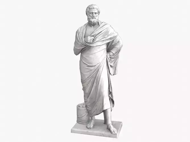 Sophocles Antique Statue - White Marble