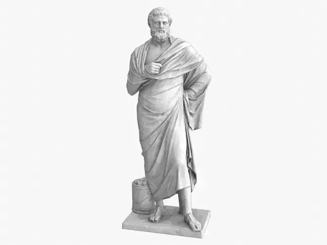 Sophocles Antique Statue - Old Granite
