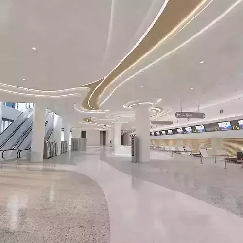 Airport hall