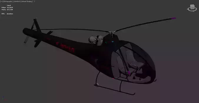 3D model of a helicopter