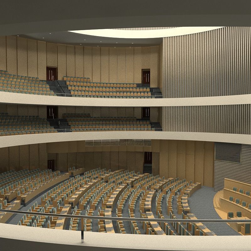 Conference room 3D model_1