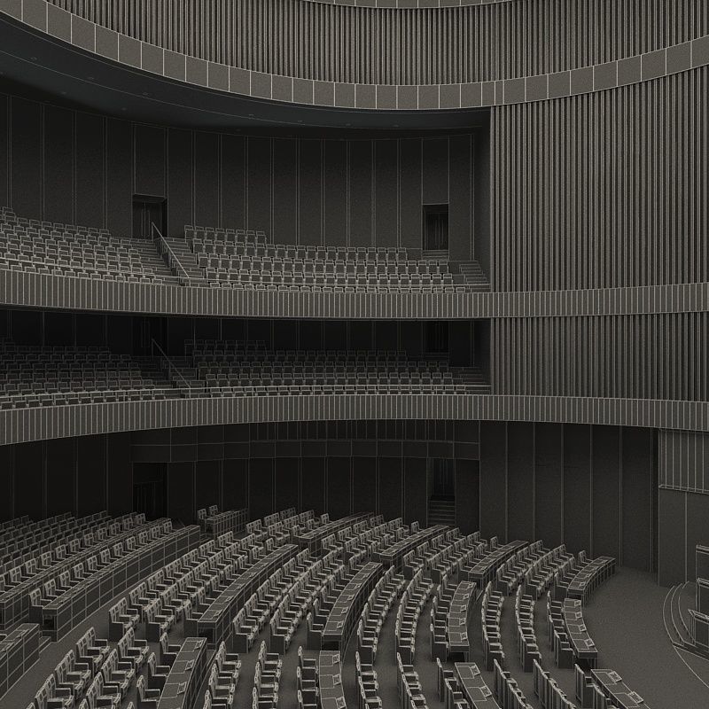 Conference room 3D model_11