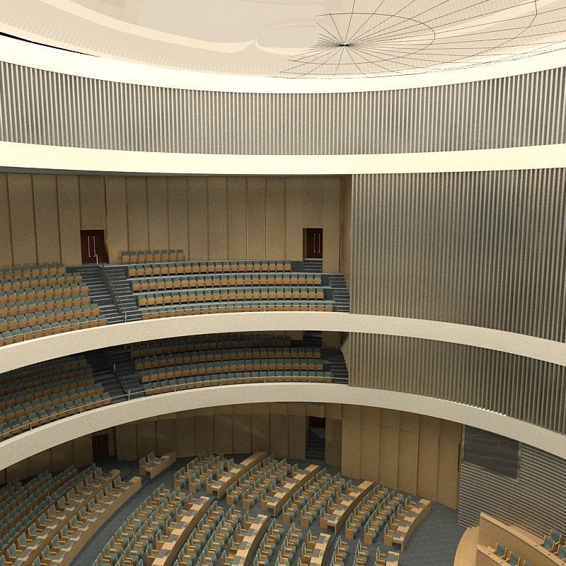 Conference room 3D model_7