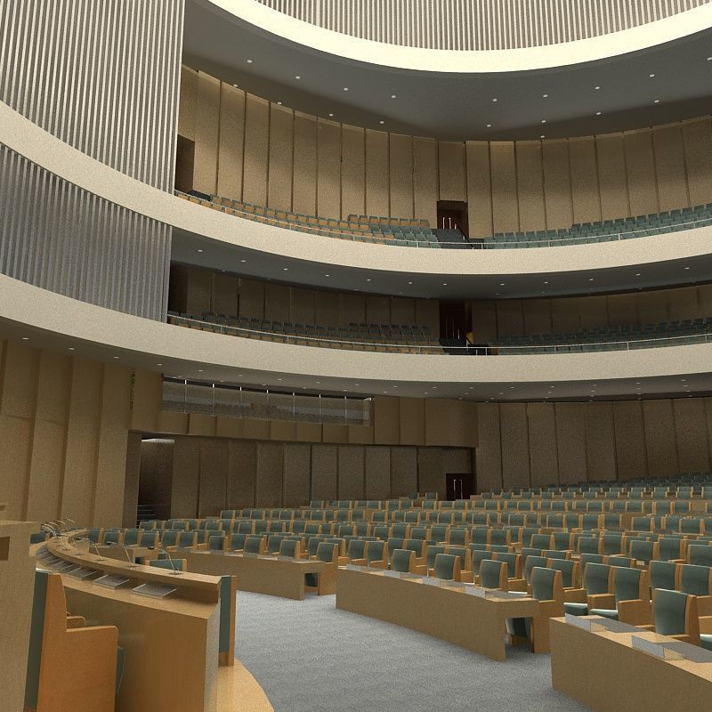 Conference room 3D model_6