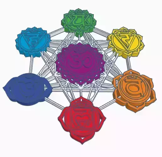 Sacred Geometry Metatron Chakras 3D print model
